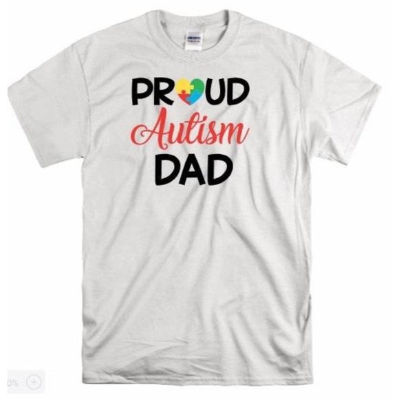 Autism Awareness, Proud Autism Dad T Shirt - Picture 1 of 7